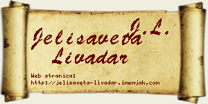 Jelisaveta Livadar vizit kartica